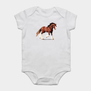 Clydesdale horse Baby Bodysuit